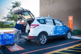 Ford and Walmart Self-driving Delivery Vehicle